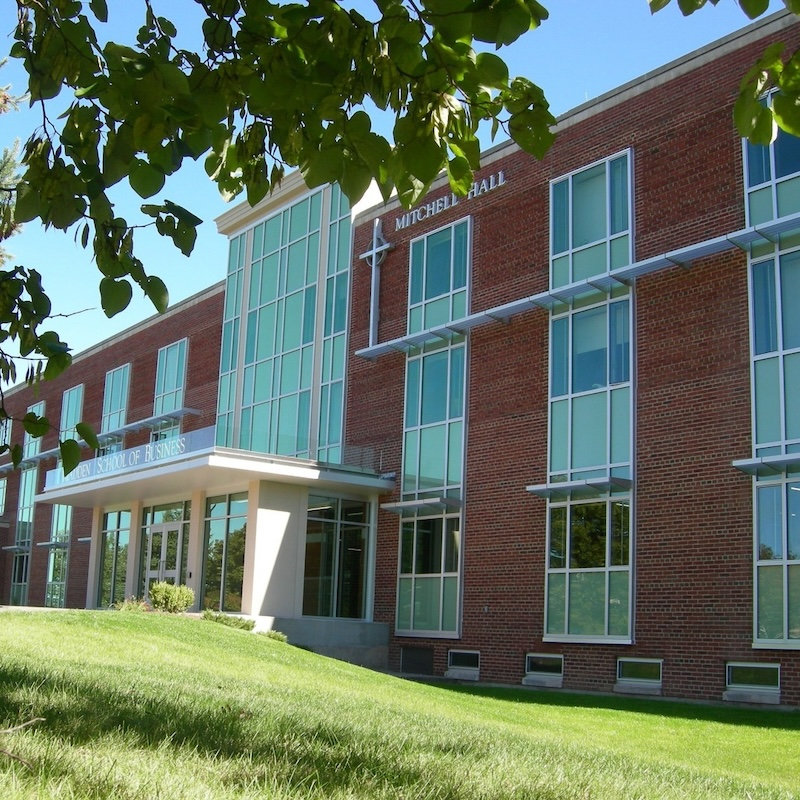 Exterior of the Madden School of Business.